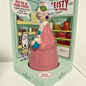 Hallmark Maxine Feisty In The Fridge Motion Activated Ceramic Collectible - New
